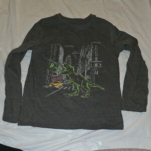 Cat & Jack Long Sleeved Dinosaur Graphic Shirt M (8/10)